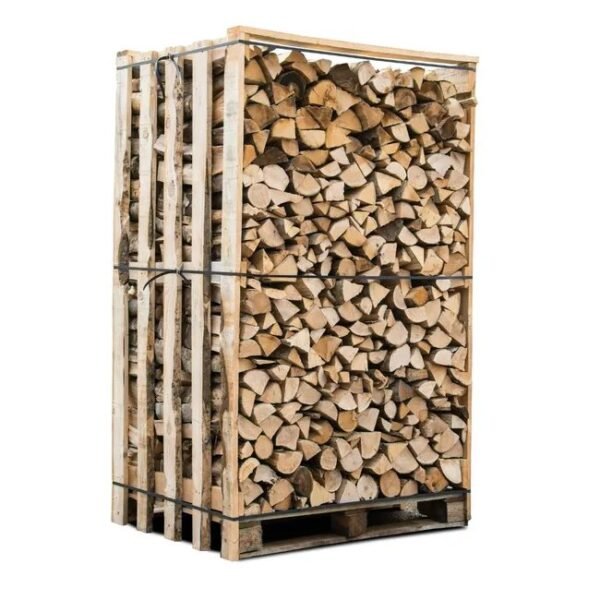 Box 3 stères 30cm bois de chauffage sec – palette de bois coupé fendu de 2,1m3 chêne / hêtre : chataigniers