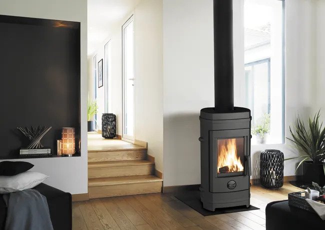 Poêle à bois INVICTA Remilly anthracite, 7 kW 2